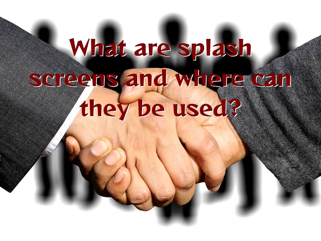 it refers to the main page of the application, to these logos and pages that reject the beginning of the path. Application applications are displayed called splash screens. Splash screens are actually a page that is displayed to users for a certain period of time at the beginning of launching applications, which includes the logo for the application, the manufacturer or ... This page is actually an activity that includes a special logo or emblem that is displayed for advertising and introduction to users at the beginning of launching the application and is also determined for this activity to be displayed for a certain period of time and then disappear and go to the main page Transfer the application. are splash screens and