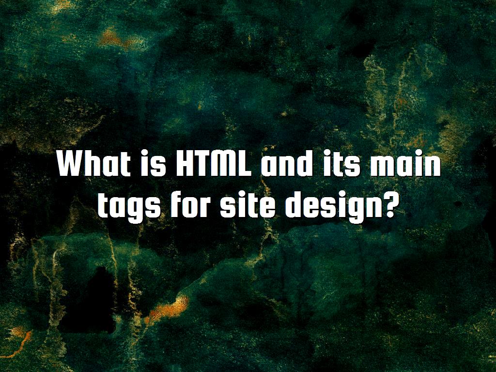 There are many languages for creating web pages, HTML is the standard markup language for creating them, which we will cover here, so you can use it to create different pages. main tags for site