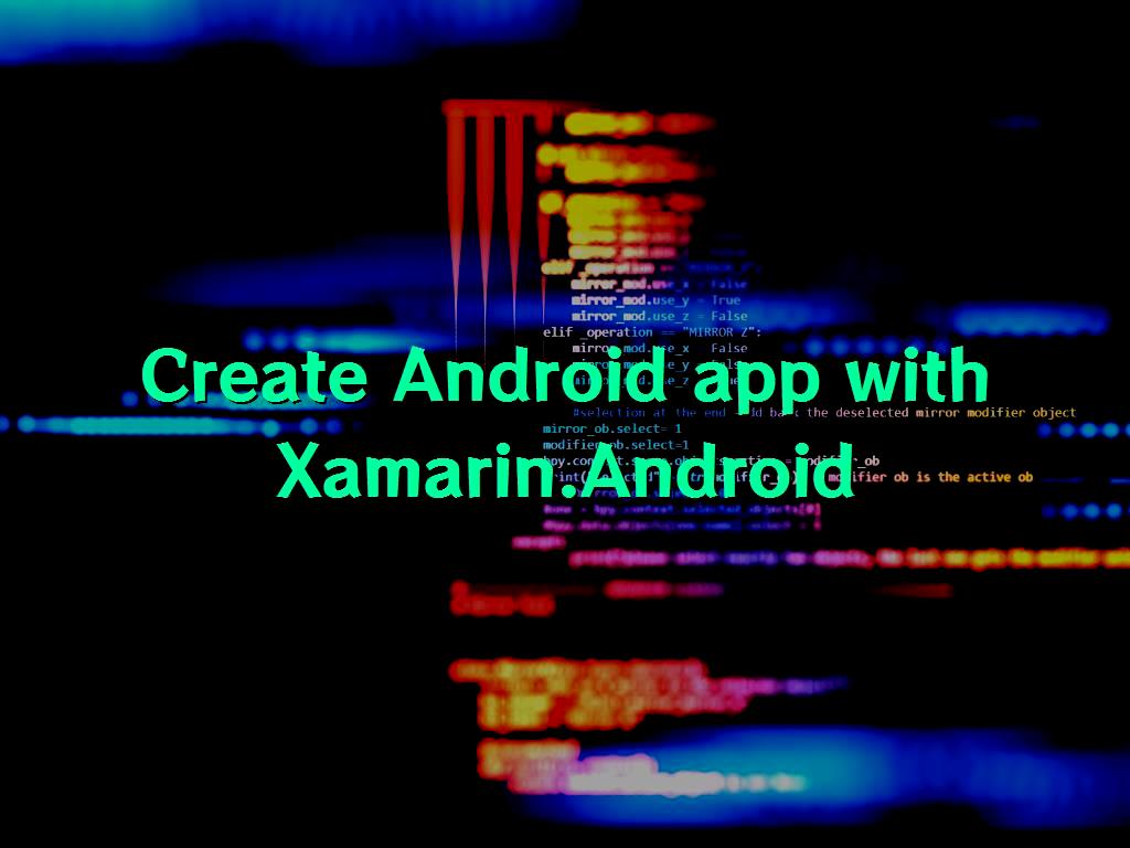 Create Android app with 